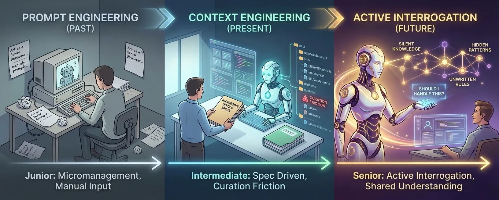 From Prompt Engineering to Active Interrogation